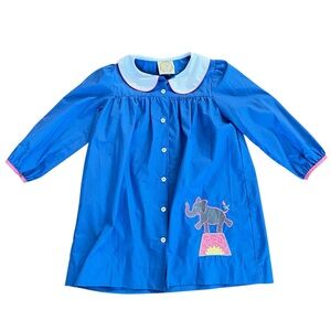 Beaufort Bonnet size 5 long sleeve dress with circus elephant